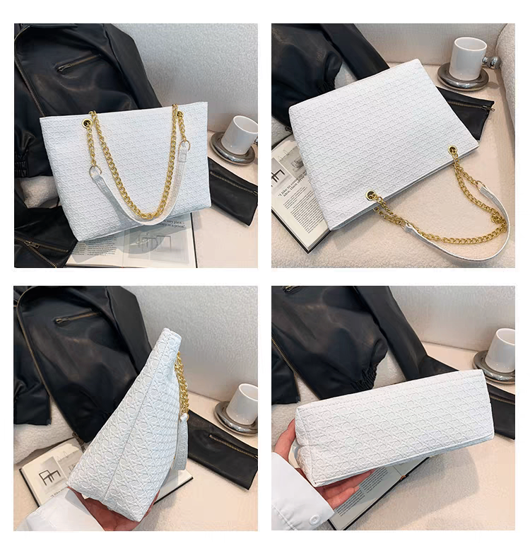 Sac à main à texture légère blanc