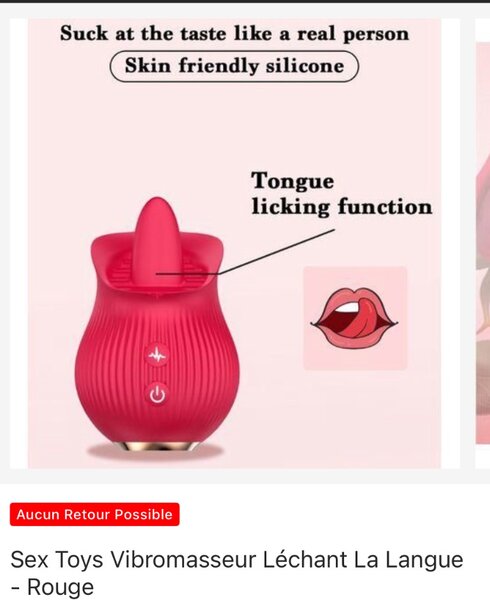 Vibromasseur Rose à Succion