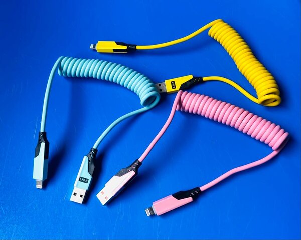 Câbles USB Colorés Spirale