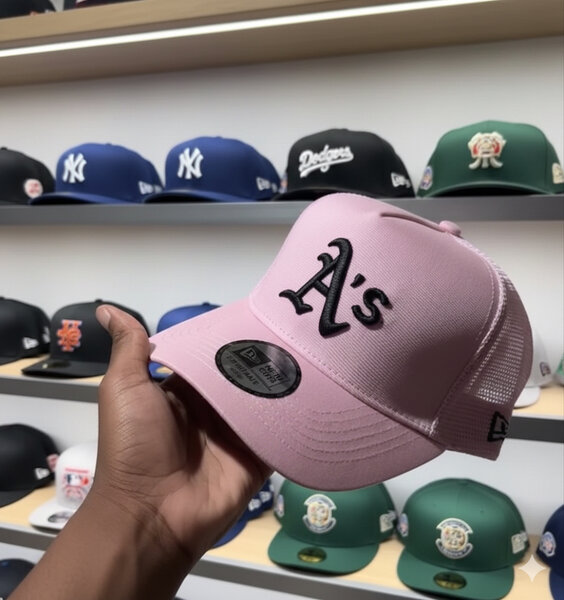 Casquette rose A's