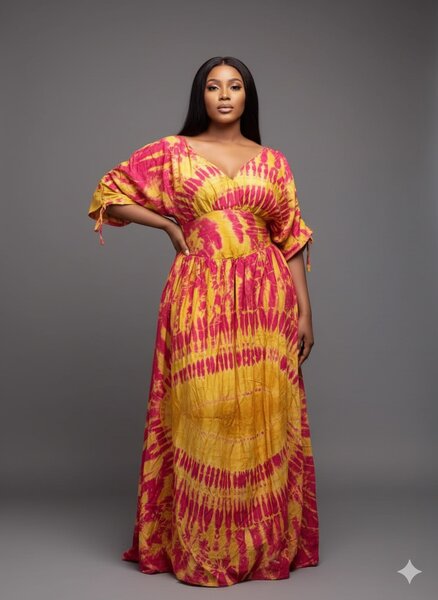 Robe Maxi Wax Colorée