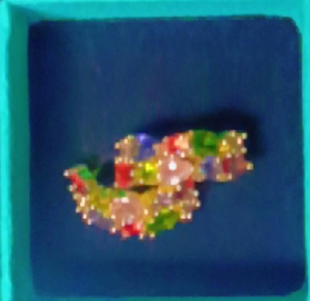 Collier en Cristaux et boucles