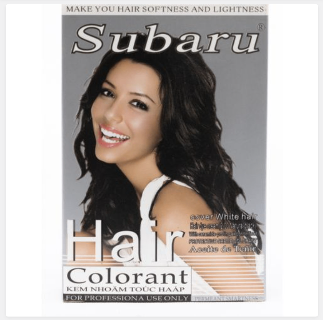 Subaru natural black hair dye