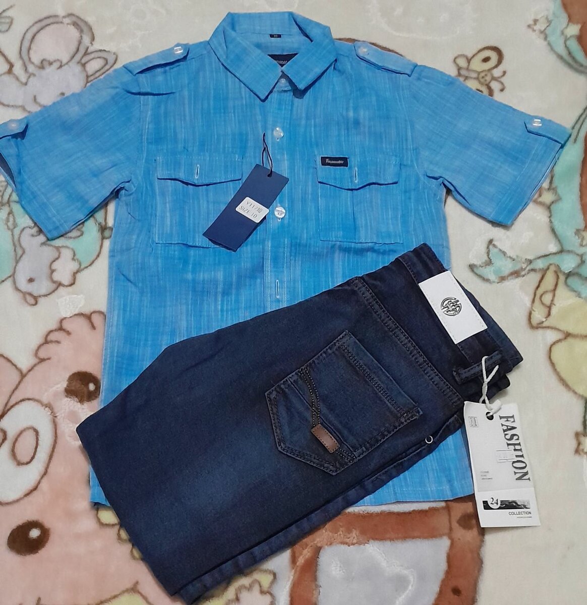 Complet chemise pantalon Jeans