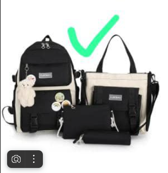 Sac à dos noir 3 en 1