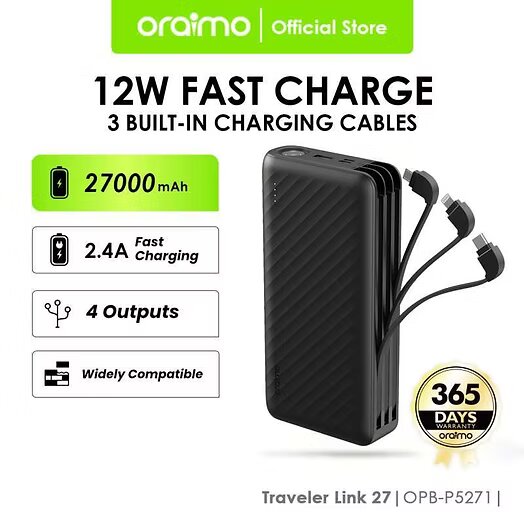 Power Bank 27000mAh Oriamo