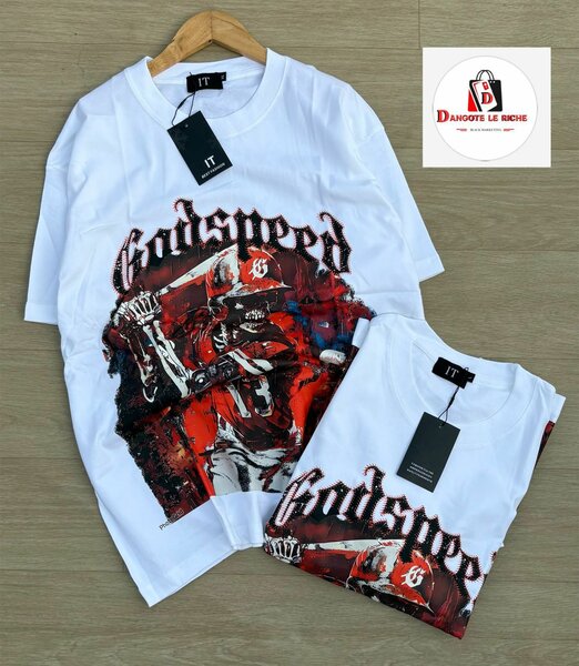 T-shirt Godspeed blanc