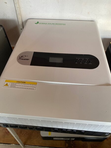 8.5kva inverter, can power fridges, air conditioners and tv.