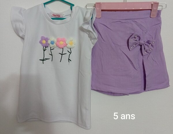Ensemble T-shirt et Jupe Fille