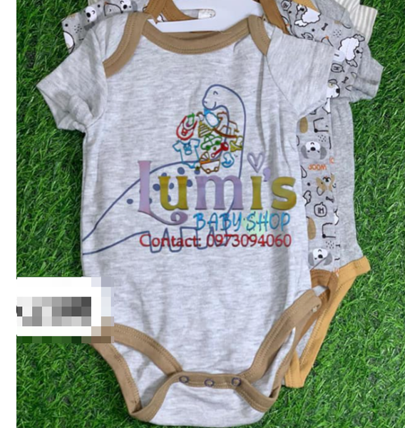 Newborn bodysuit, cotton, multicolor