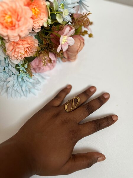 Necklace and statement ring