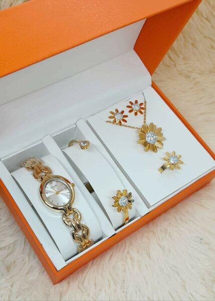 Ensemble Montre et Bijoux Luxe