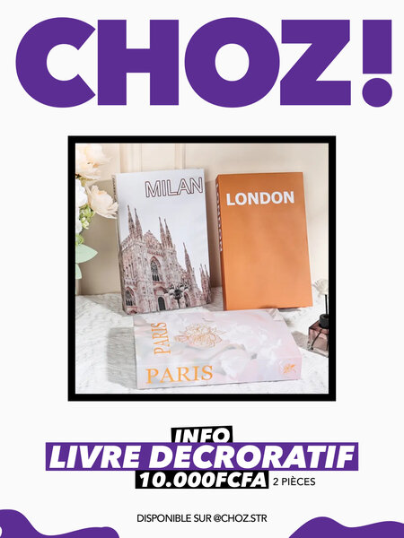 Livre decoratif