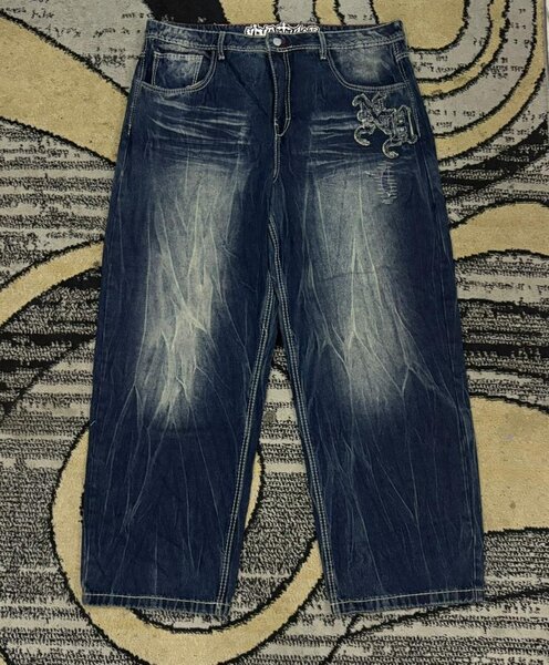 Jeans décontractés brodés