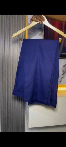 Pantalon Costume Homme Bleu Élégant