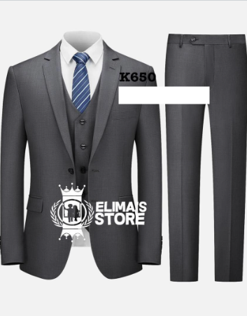 men's gray suit