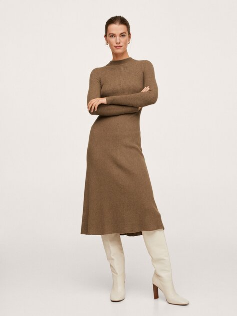 Платье миди зимнее женское Mango