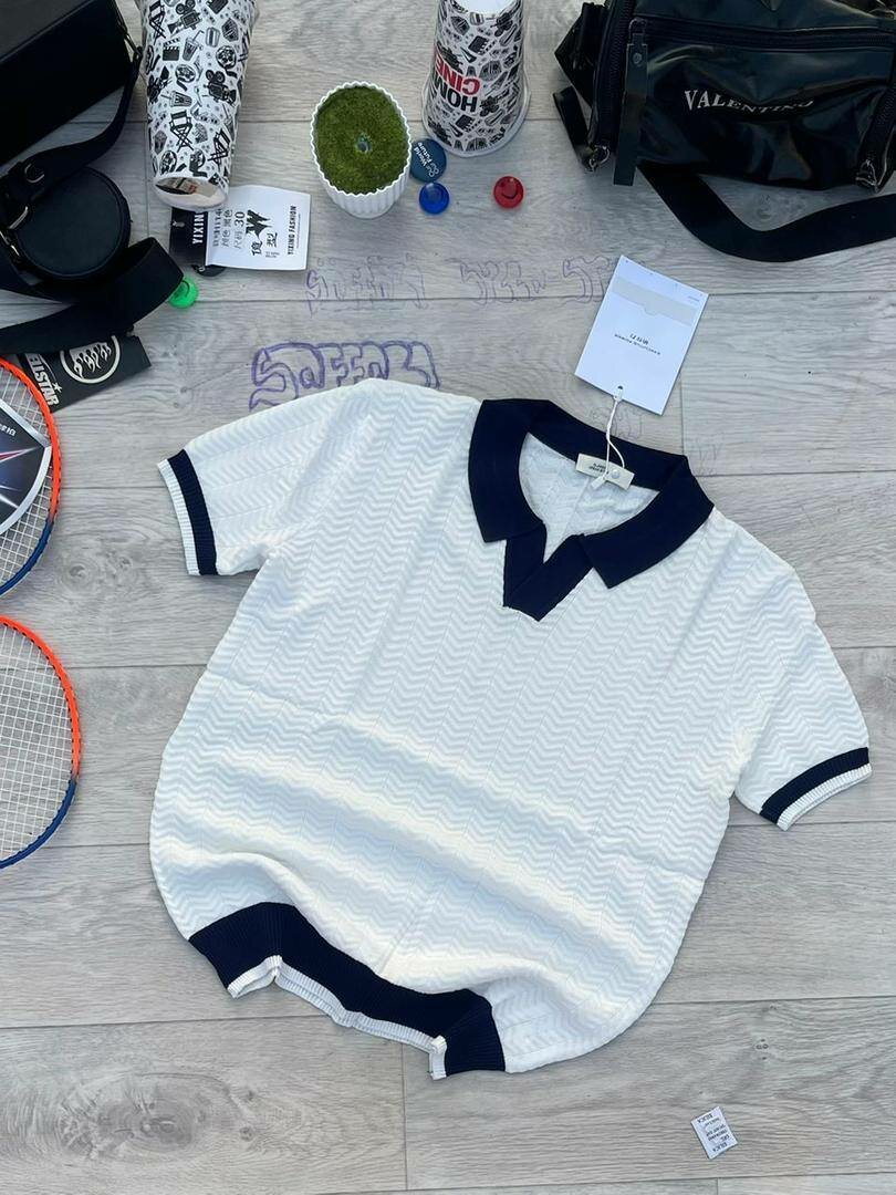 Polo en maille élégant homme