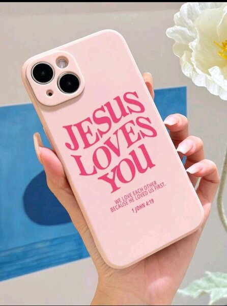 Coques Iphone "JESUS LOVES YOU"
