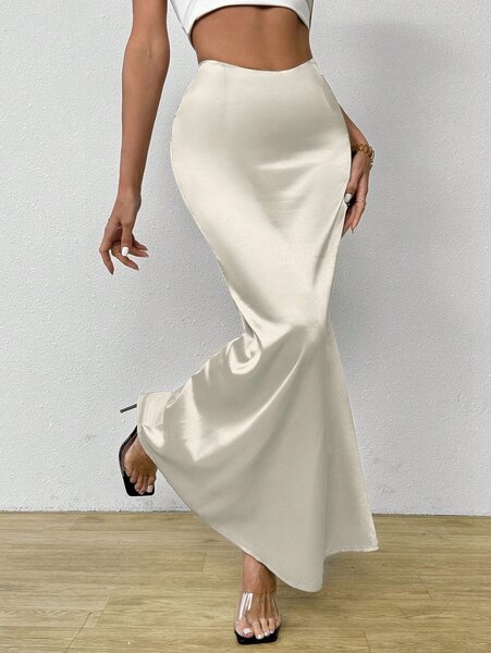 Jupe Sirène Satin Élégante