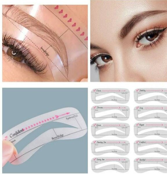 Pochoirs à sourcils professionnels