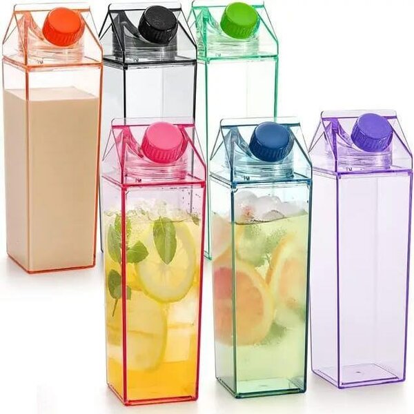 Bouteille d'eau en verre coloré