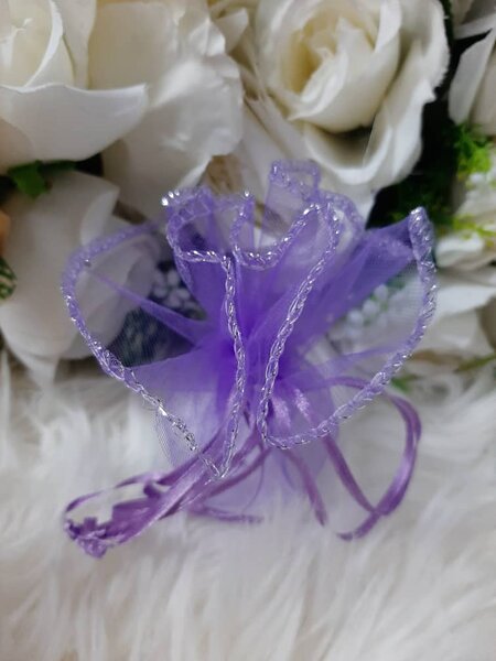 Tulles à cordes violet clair