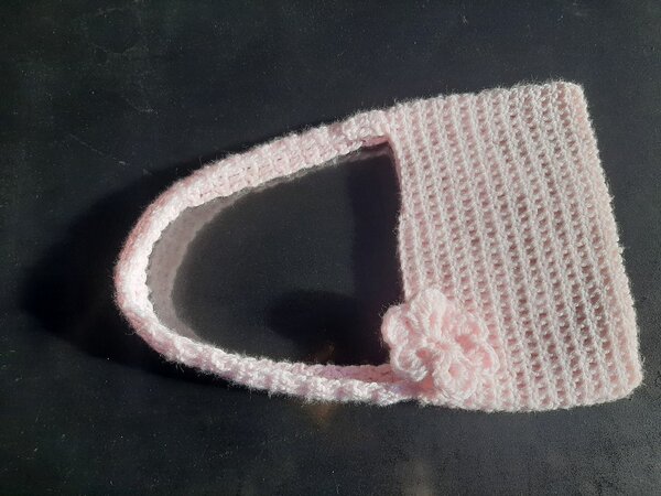 Crocheted purse