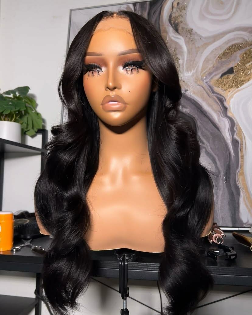 Natural black 6*6 hd virgin body wave closure
