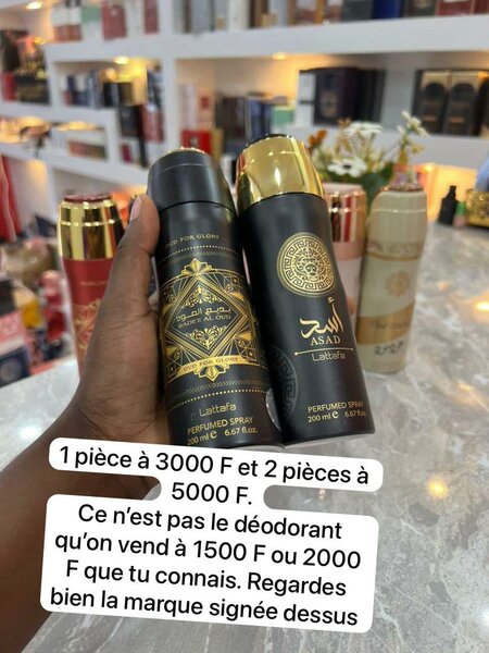 Déodorant Lattafa et Eau de  P