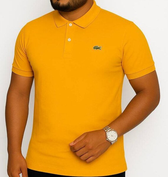 Polo homme jaune élégant