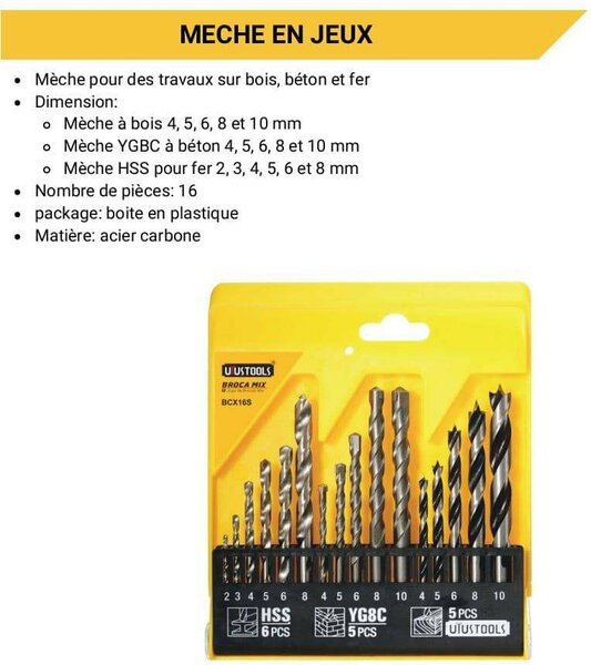 Kit de Forets Multimatières 16 pcs