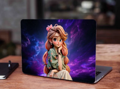 Anime Cute Girl Laptop Skin Vinyl Stickers Decal,12 13 14 15 15.6 inches Notebook Laptop Skin Sticker for all Laptops (RF SKIN)