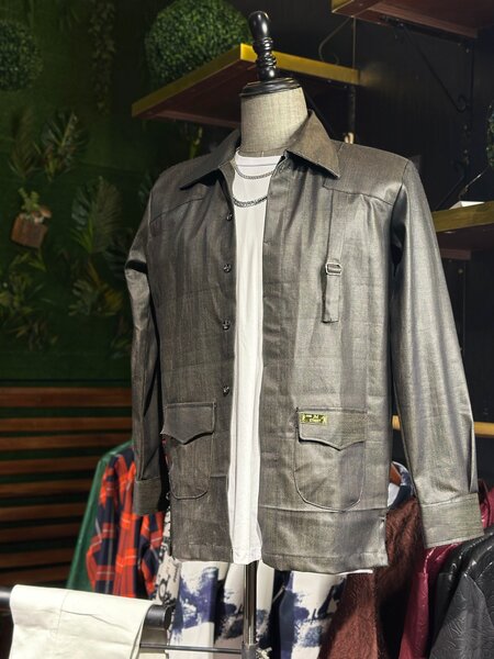 Veste en cuir homme élégante