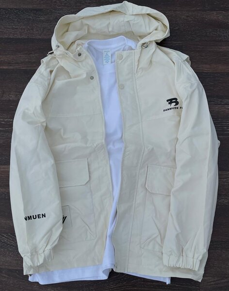 Veste imperméable homme blanche