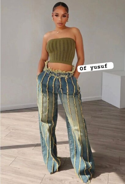 Jeans déchirés mode femme