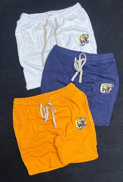 Shorts en coton imprimé tigre