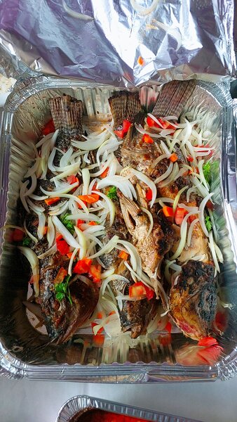 Grillade de poisson aux légumes