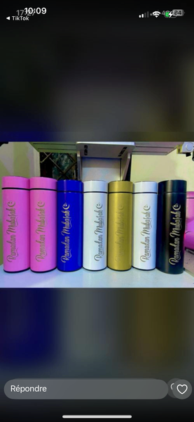 Thermos élégants en acier inoxydable