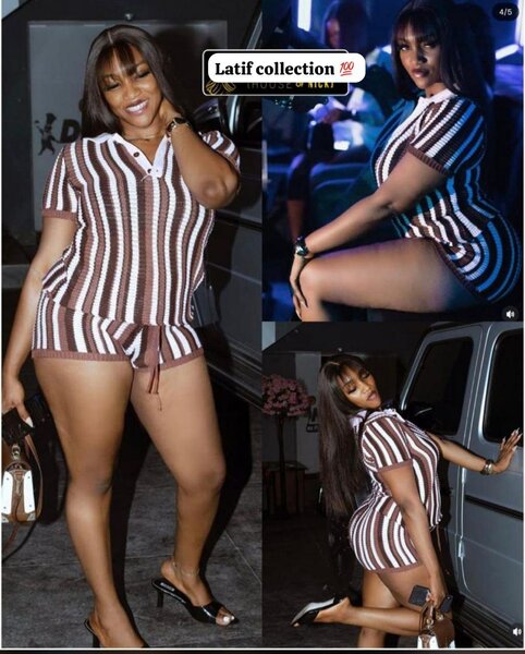 Combinaison rayée femme