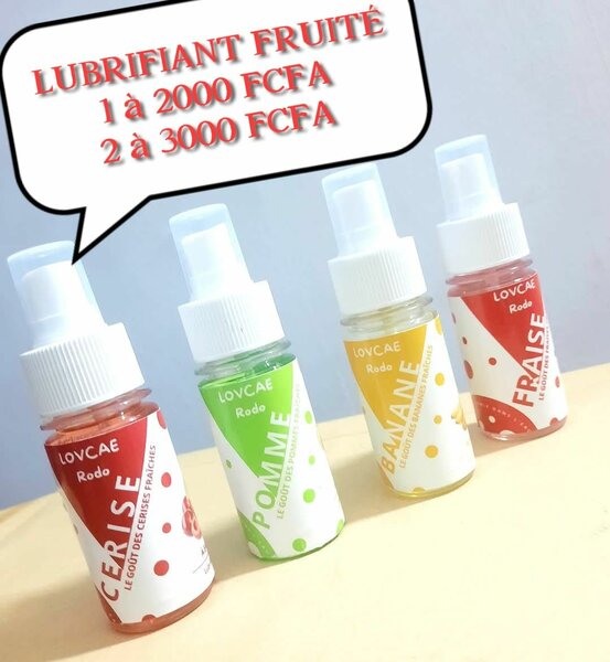 2 TUBES DE LUBRIFIANT FRUITÉS