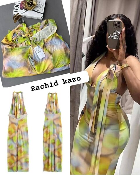 Robe Maxi Multicolore Élégante