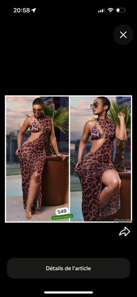 Robe été léopard chic