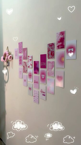 Affiches Murales Rose Girly