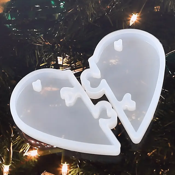 Puzzle heart mold