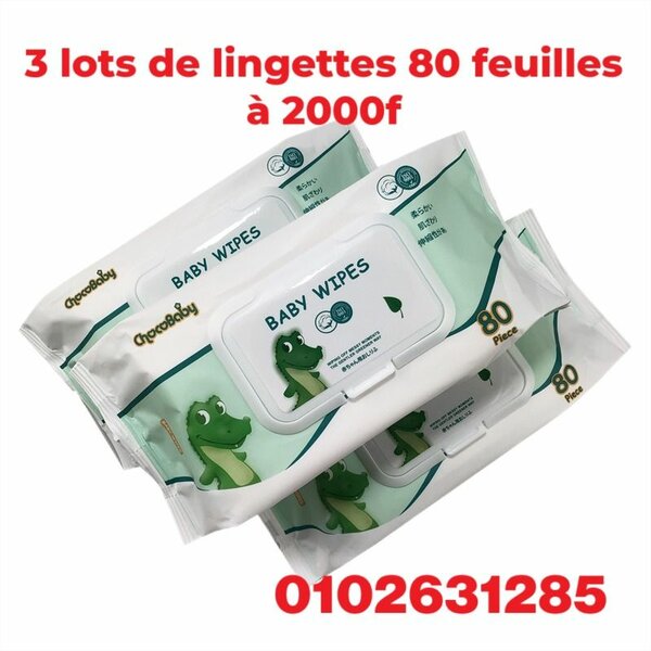 Lingettes Bébé Douces 80 pcs