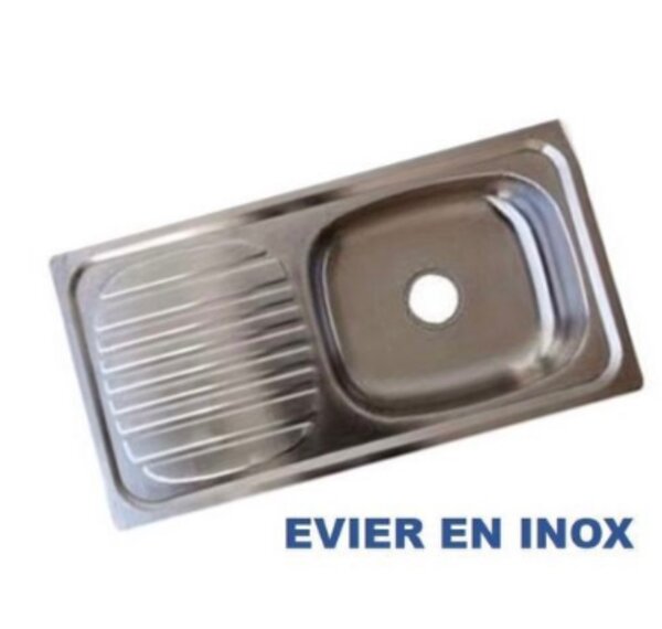 Évier cuisine en inox pratique