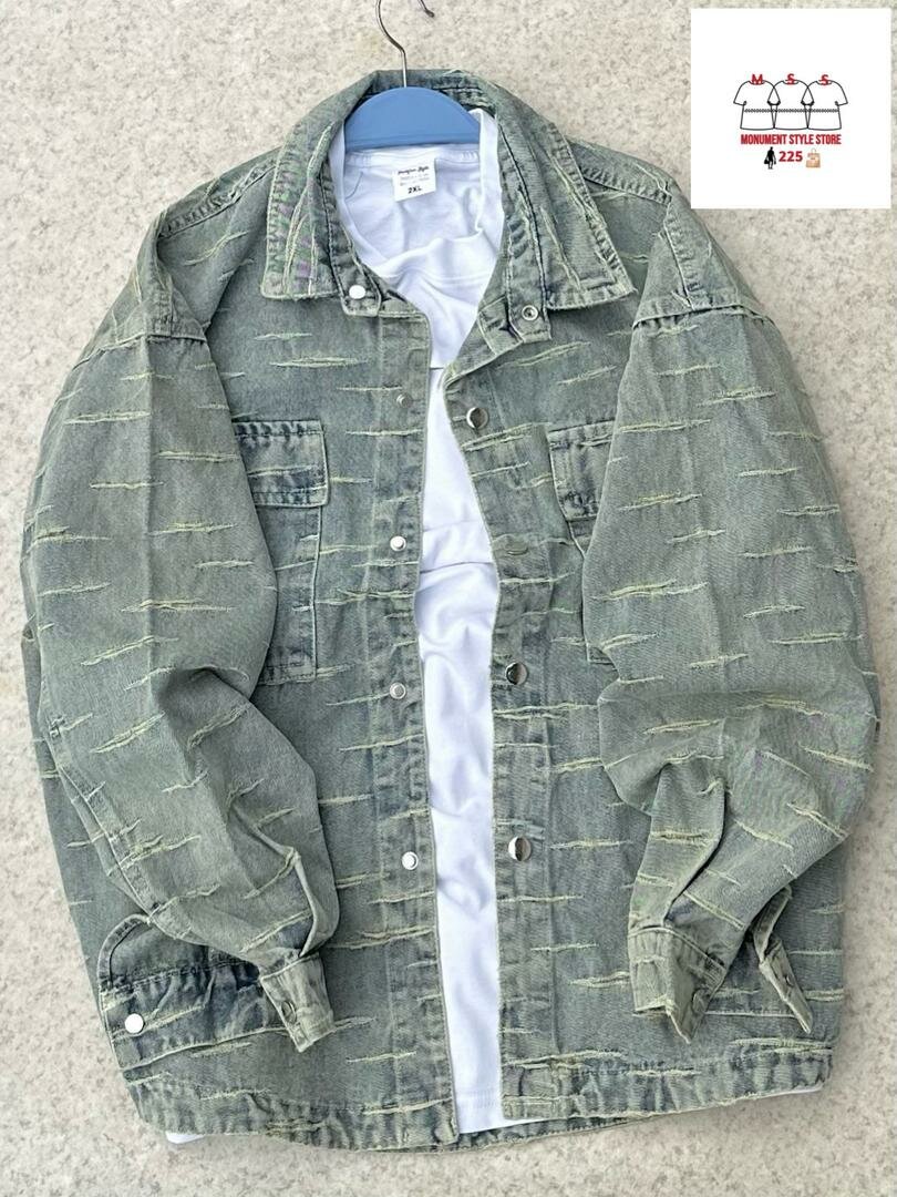 Veste en jean décontractée homme