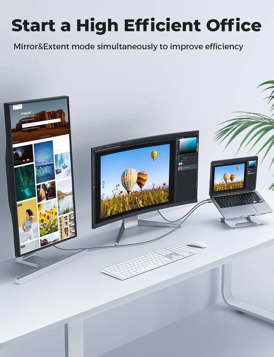 Câble USB C vers HDMI ARISKEEN 4K, câble USB 3.1 Type C vers