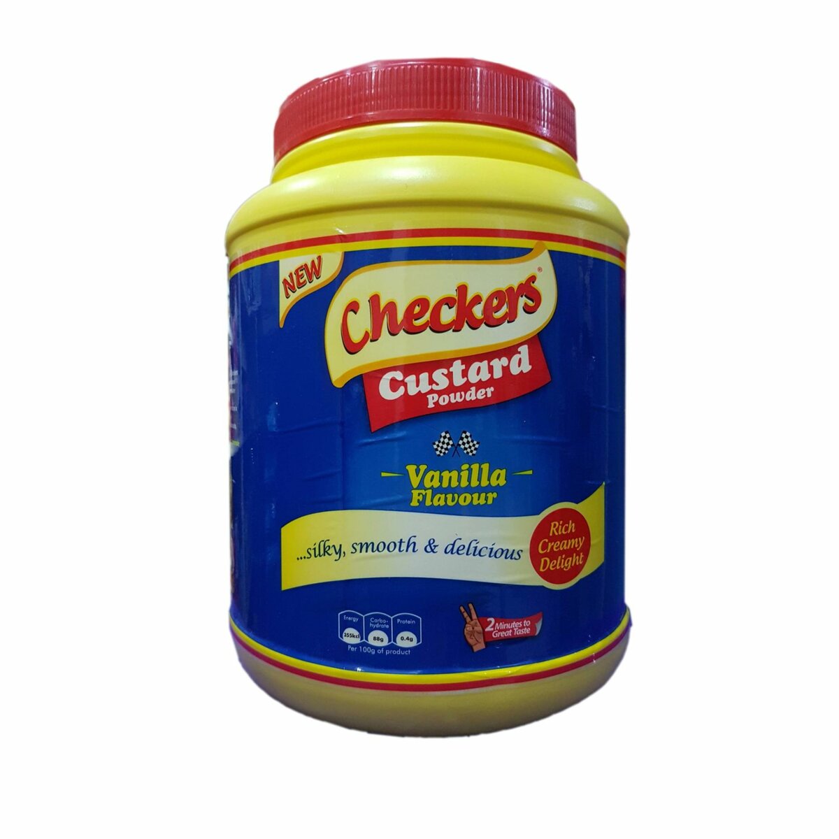 checkers flavoured and milk custard
